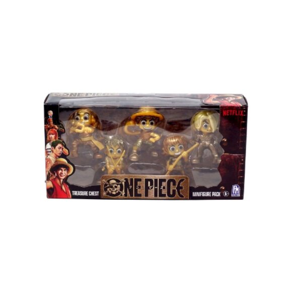 One Piece Treasure Chest Luffy, Zoro, Nami, Usopp & Sanji Mini Figure 5-Pack (Ve - Picture 2 of 8